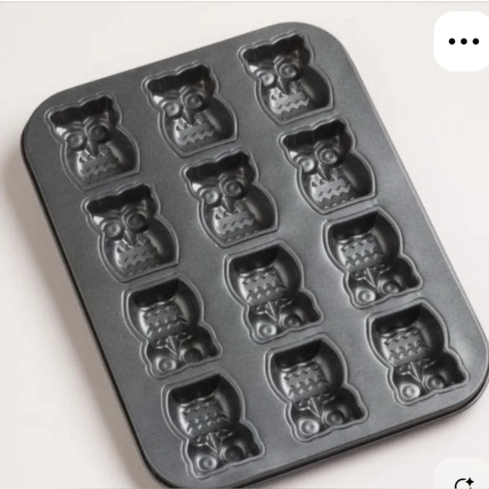 Owl Shaped Baking Mold Metal Cookie Cake Pan